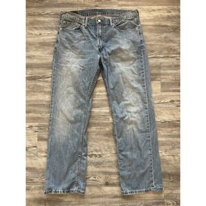 Levis 559 Jeans Mens 36x32 Light Wash Relaxed Straight Denim Five Pocket Zip Fly